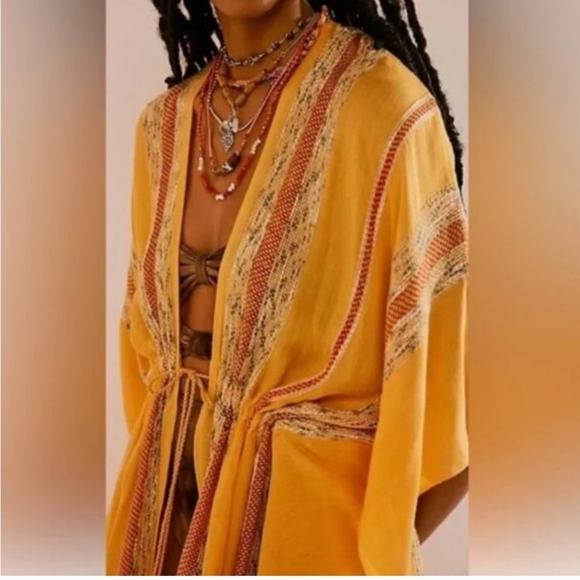 NWOT- Free People Emerald Coast Kimono - Picture 3 of 4